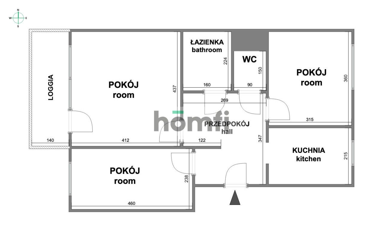 3 separate rooms | Kobierzynska street | loggia - Квартира - Продаж - Kraków, Ruczaj