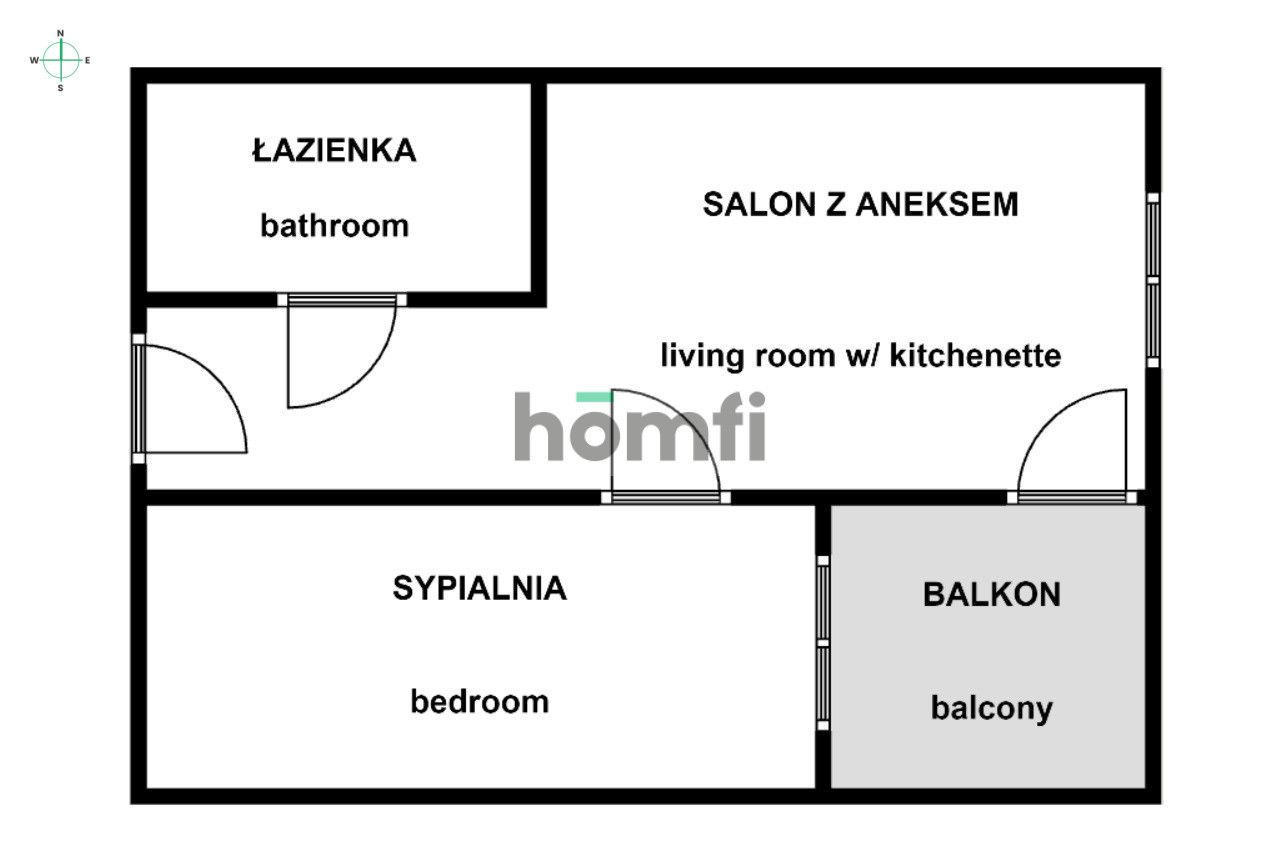 OZON, Banacha, 30m²: 2-room apartment near O3 | VINCI | QUATTRO - Apartment - Rent - Kraków, Krowodrza / Prądnik Biały