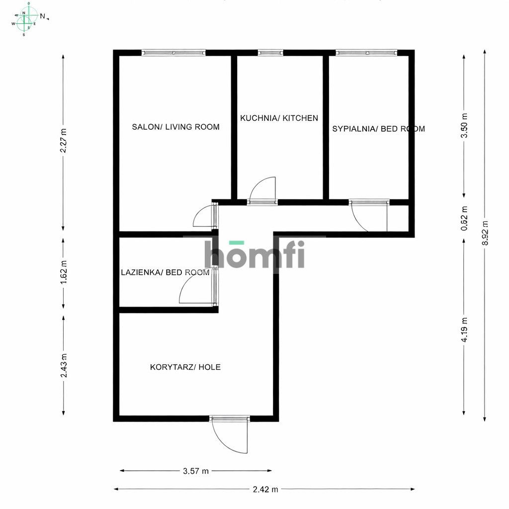 ROZKŁADOWE 2-POKOJOWE MIESZKANIE SZCZEPIŃSKA! - Mieszkanie - Wynajem - Wrocław, Stare Miasto / Szczepin
