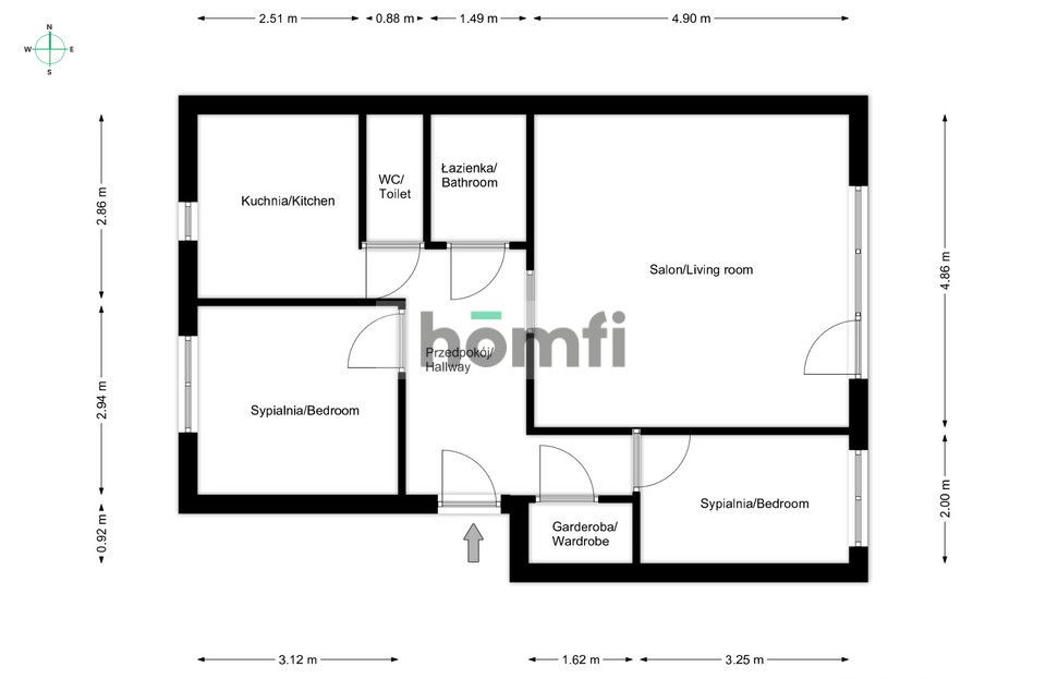 Spacious 3-room apartment in Kurczaki - Квартира - Оренда - Łódź, Górna