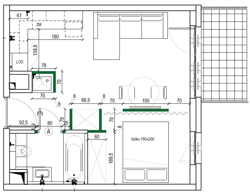 Przytulne studio | 32 m2 | Balkon | Garaż| Grochów - Mieszkanie - Wynajem - Warszawa, Praga-Południe