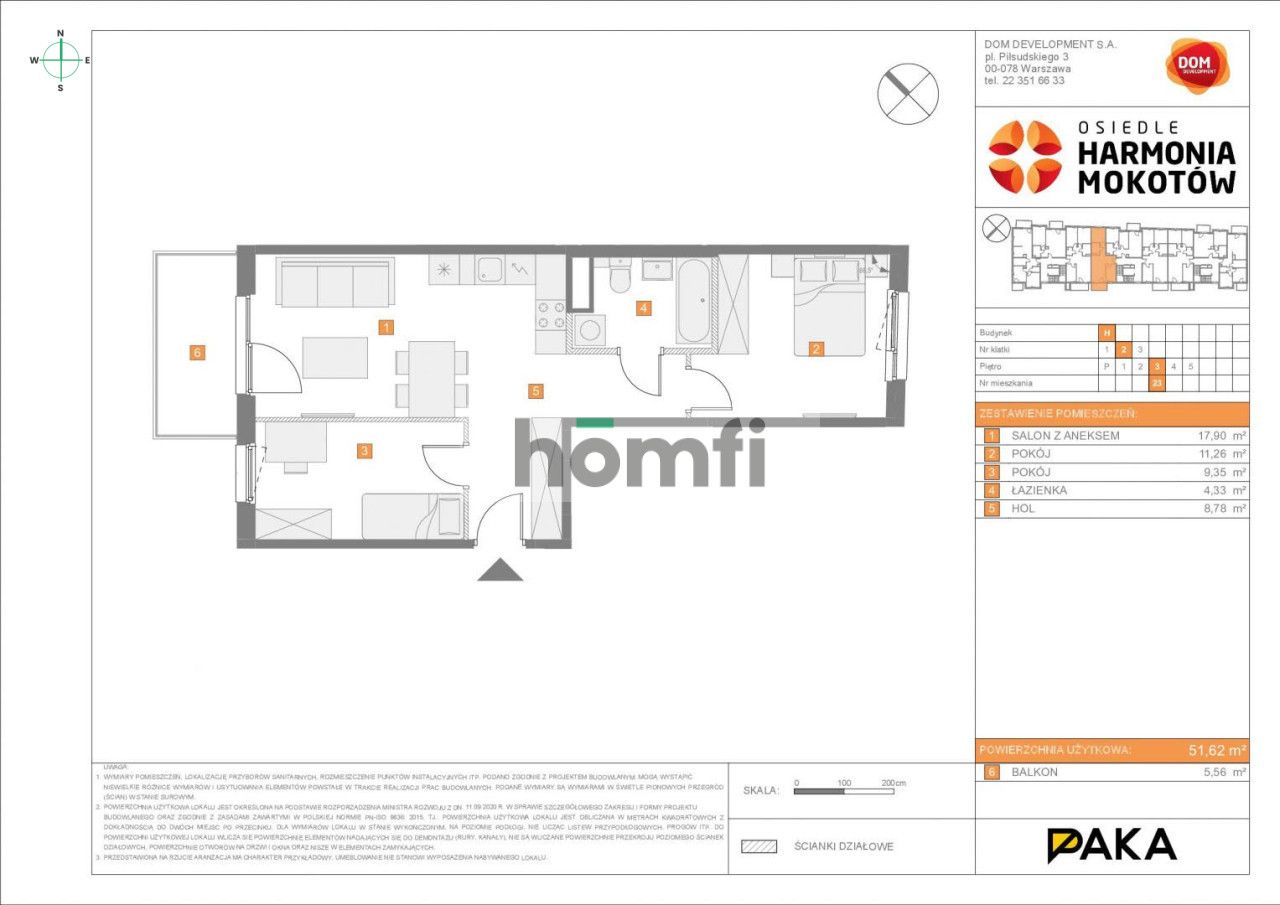 NOWE 3 pokoje na Mokotowie - al. Polski Walczącej 23 - Mieszkanie - Wynajem - Warszawa, Mokotów