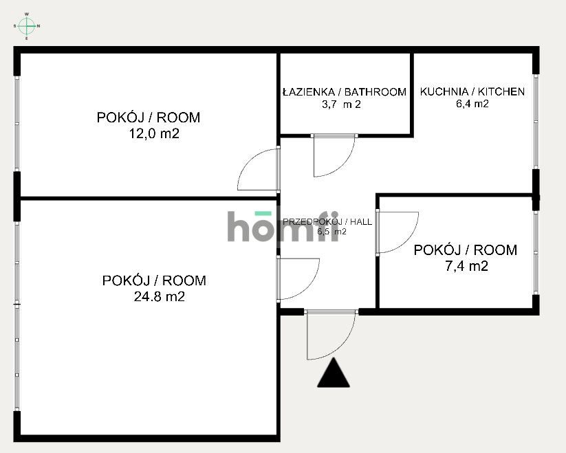 Three-room, well-laid-out apartment with excellent transport connections - Apartment - Sale - Toruń, Rubinkowo II