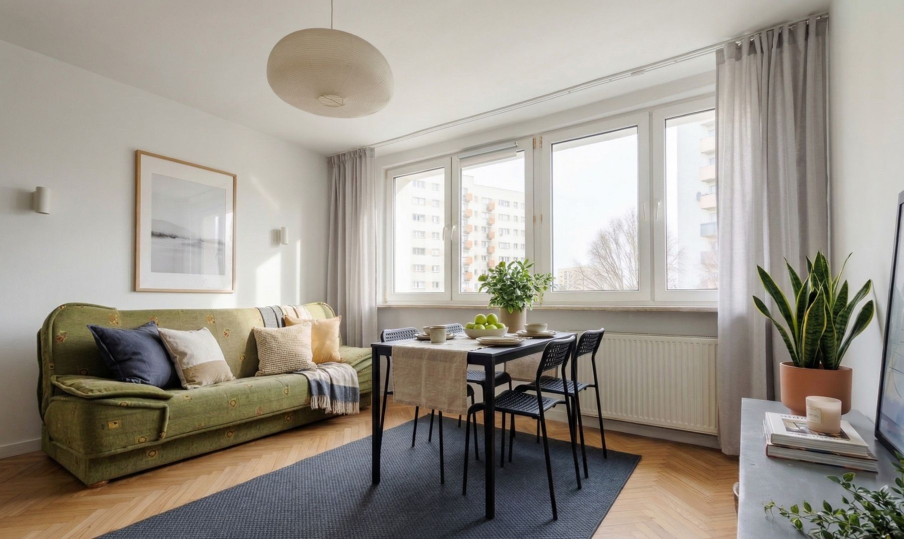 Cozy 2 rooms in Green Sadyba - Квартира - Оренда - Warszawa, Mokotów / Sadyba