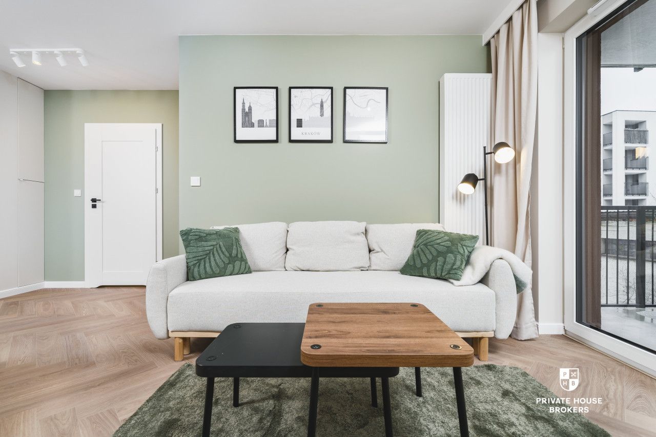 Nowe, klimatyzowane 2 pokoje z balkonem | Bronowice | 2 piętro | Garaż - Mieszkanie - Wynajem - Kraków, Krowodrza