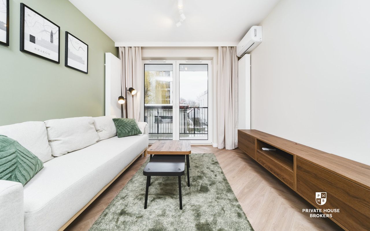 Nowe, klimatyzowane 2 pokoje z balkonem | Bronowice | 2 piętro | Garaż - Mieszkanie - Wynajem - Kraków, Krowodrza