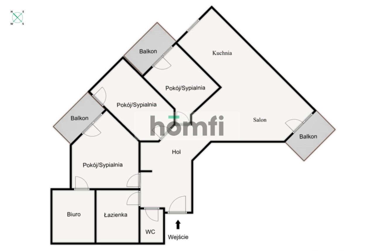 Comfortable 5-Room Apartment with 3 Balconies – Perfect for Family or Group! - Квартира - Оренда - Rzeszów, Zalesie