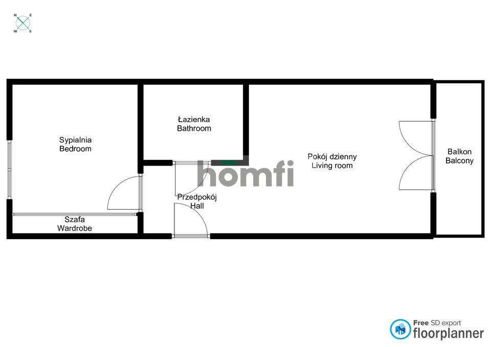 2 pokojowe mieszkanie, garaż - 45m2 - ul. Herbsta - Mieszkanie - Wynajem - Wrocław, Psie Pole / Sołtysowice