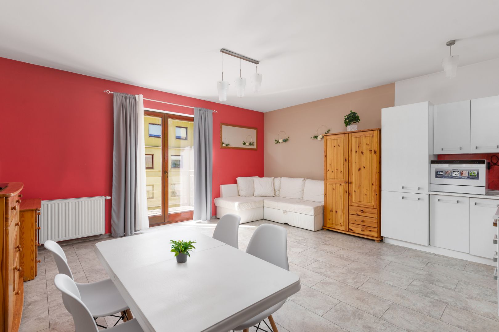 Przestronne studio z balkonem - Myśliwska, Migowo - Mieszkanie - Wynajem - Gdańsk, Piecki-Migowo