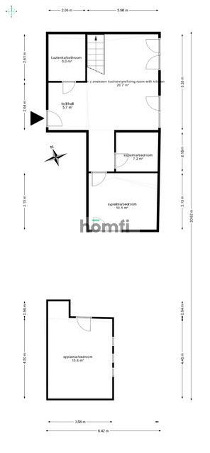 Sunny, duplex | 68 m² | 4 rooms | - Квартира - Продаж - Wrocławski, Siechnice