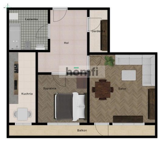 2-room apartment in the city center of Katowice. - Apartment - Sale - Katowice, Śródmieście