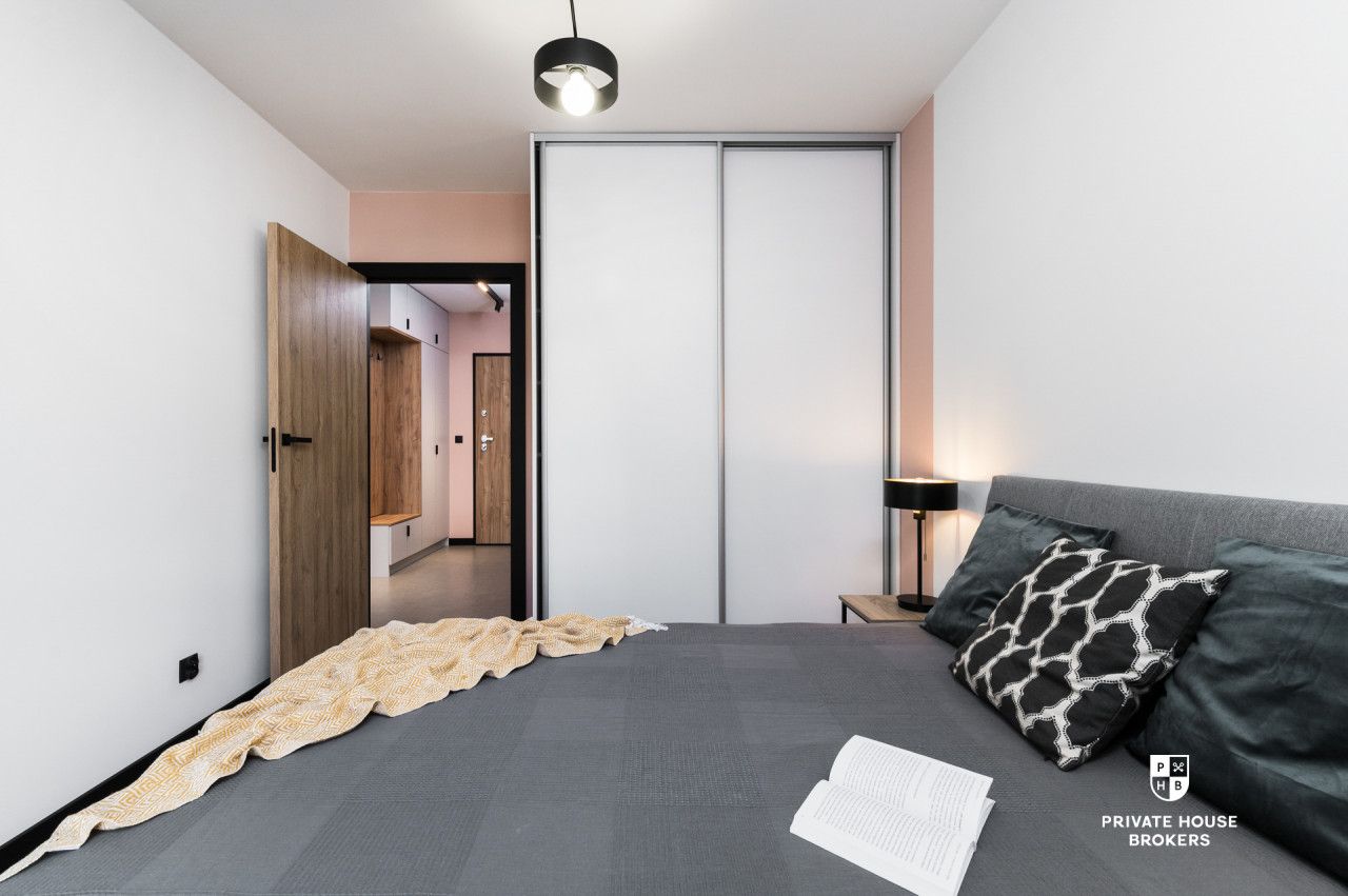 Nowoczesne dwupokojowe mieszkanie z balkonem ul. Romanowicza - Mieszkanie - Wynajem - Kraków, Zabłocie