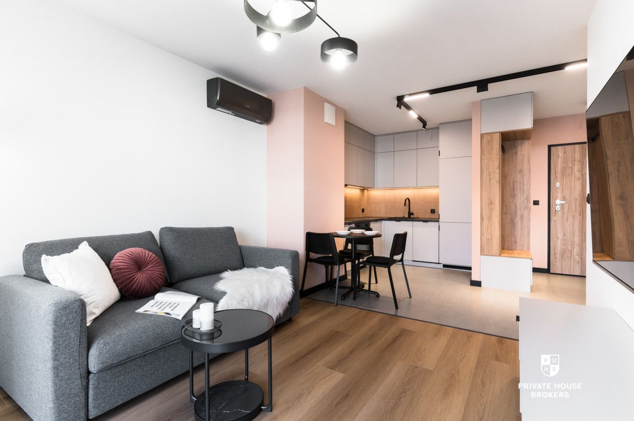 Nowoczesne dwupokojowe mieszkanie z balkonem ul. Romanowicza - Mieszkanie - Wynajem - Kraków, Zabłocie