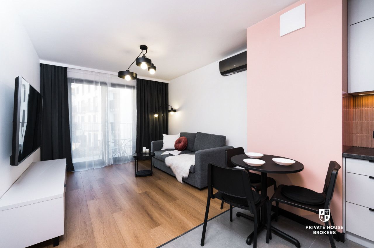 Nowoczesne dwupokojowe mieszkanie z balkonem ul. Romanowicza - Mieszkanie - Wynajem - Kraków, Zabłocie