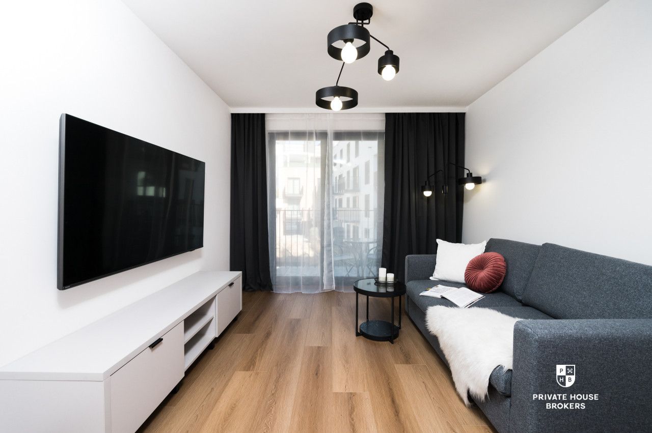 Nowoczesne dwupokojowe mieszkanie z balkonem ul. Romanowicza - Mieszkanie - Wynajem - Kraków, Zabłocie