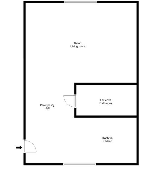 Ustawna kawalerka o powierzchni 28,2 m2 | osobna kuchnia | Płaszów - Mieszkanie - Sprzedaż - Kraków, Podgórze