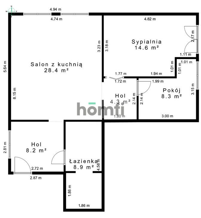 Przestronne mieszkanie na parterze z prywatnym ogródkiem 100 m², kominkiem oraz dodatkową przestrzenią do przechowywania - Mieszkanie - Sprzedaż - Żywiecki, Żywiec