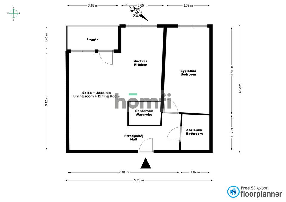 Special 2 Rooms on Sadyba, Mokotów - Квартира - Оренда - Warszawa, Mokotów / Sadyba