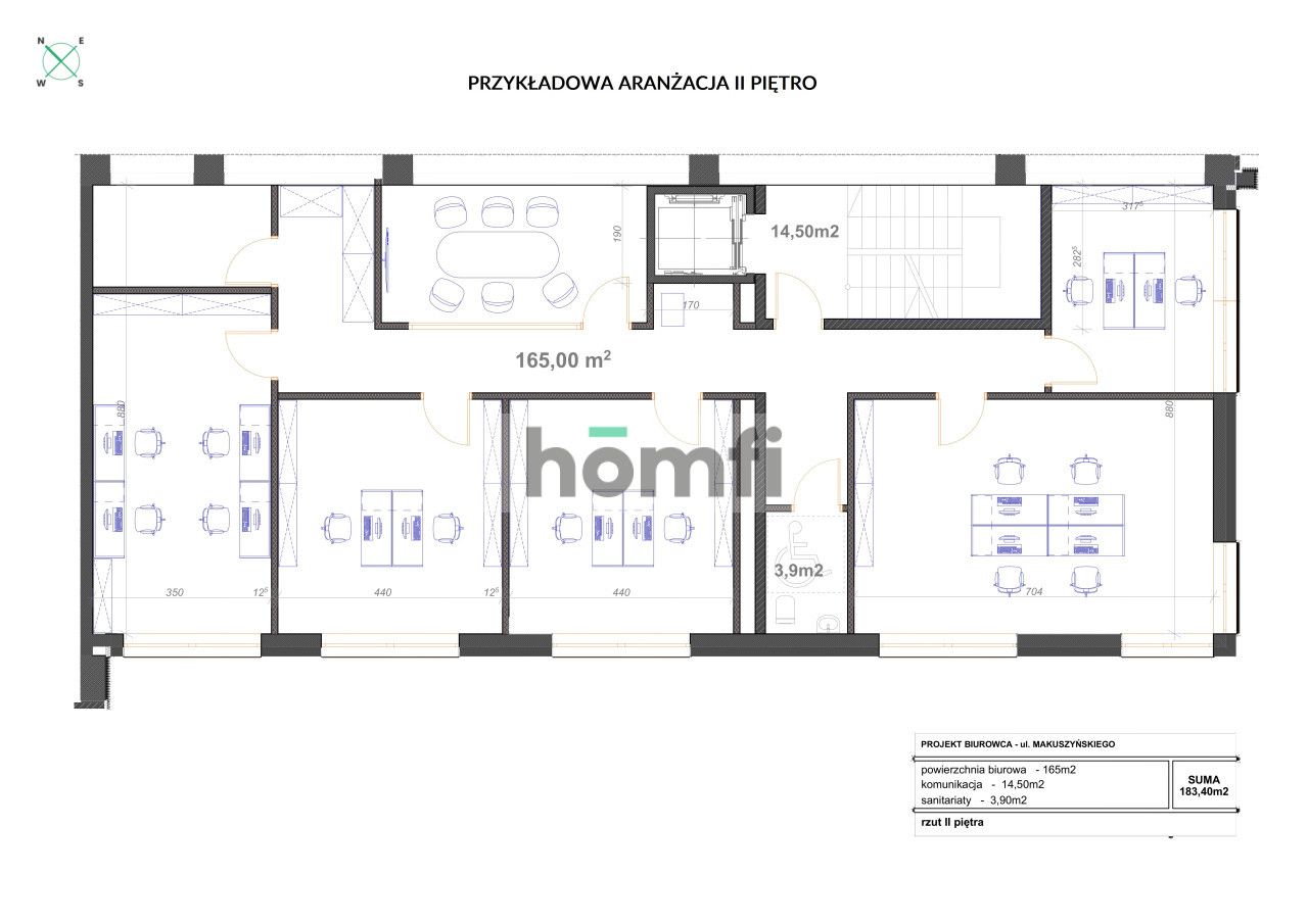 Nowoczesny, wolnostojący budynek biurowy typu open-space na wynajem w strefie przemysłowo-biznesowej | ul. Makuszyńskiego | Nowa Huta - Lokal użytkowy - Wynajem - Kraków, Nowa Huta / Bieńczyce