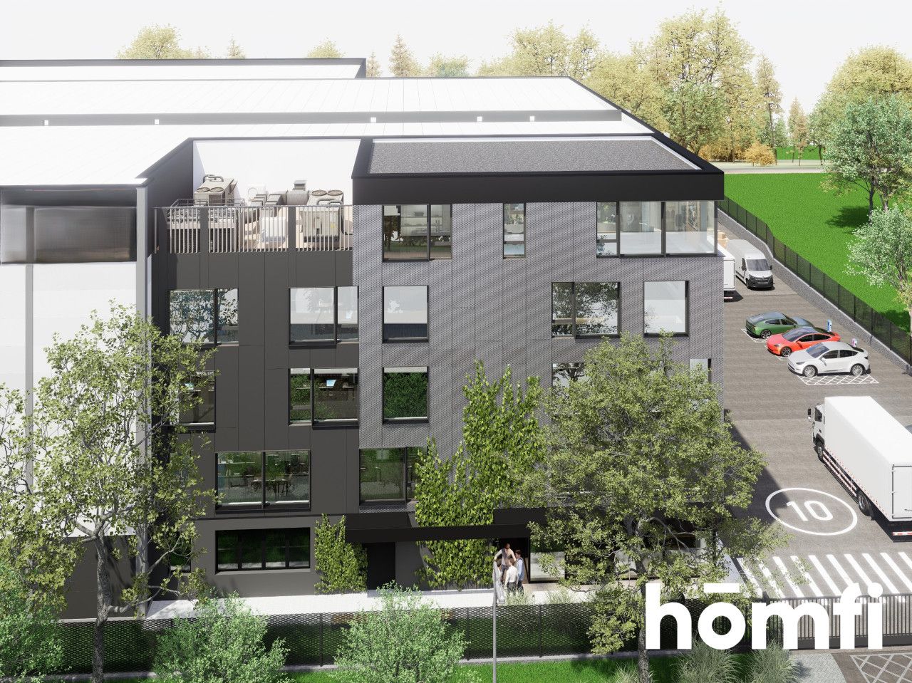 Nowoczesny, wolnostojący budynek biurowy typu open-space na wynajem w strefie przemysłowo-biznesowej | ul. Makuszyńskiego | Nowa Huta - Lokal użytkowy - Wynajem - Kraków, Nowa Huta / Bieńczyce