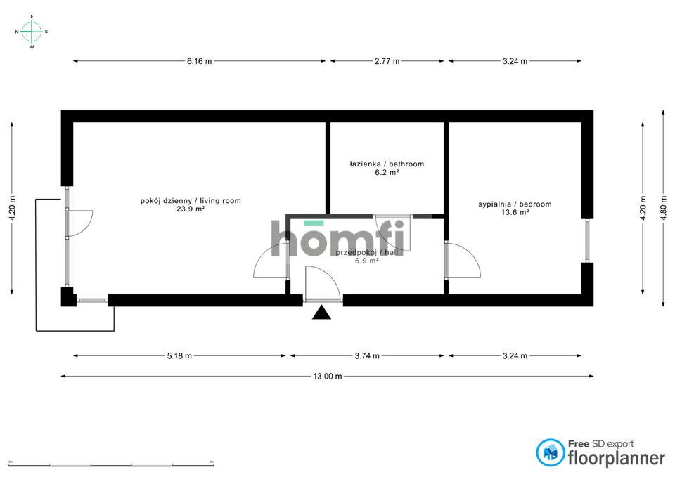 2 pokoje na ogrodzonym osiedlu | ul. Obywatelska - Mieszkanie - Wynajem - Łódź