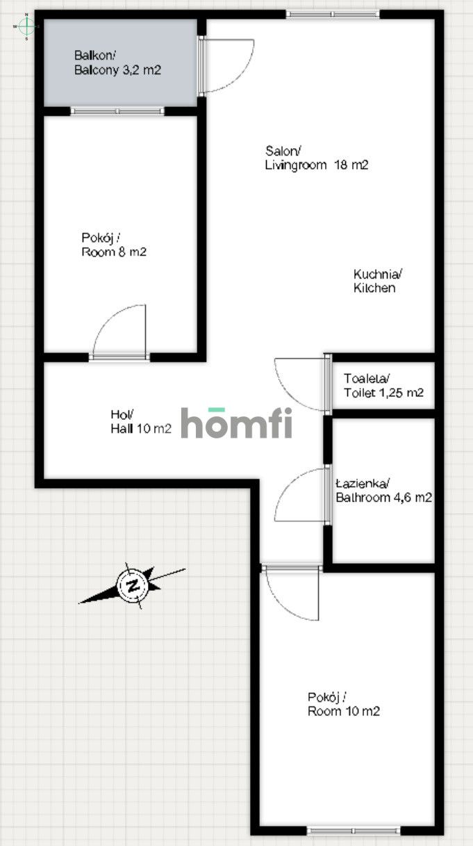 3-room apartment 52 m² / balcony / storage unit / Nenckiego Street / Ołtaszyn - Квартира - Продаж - Wrocław, Krzyki / Ołtaszyn