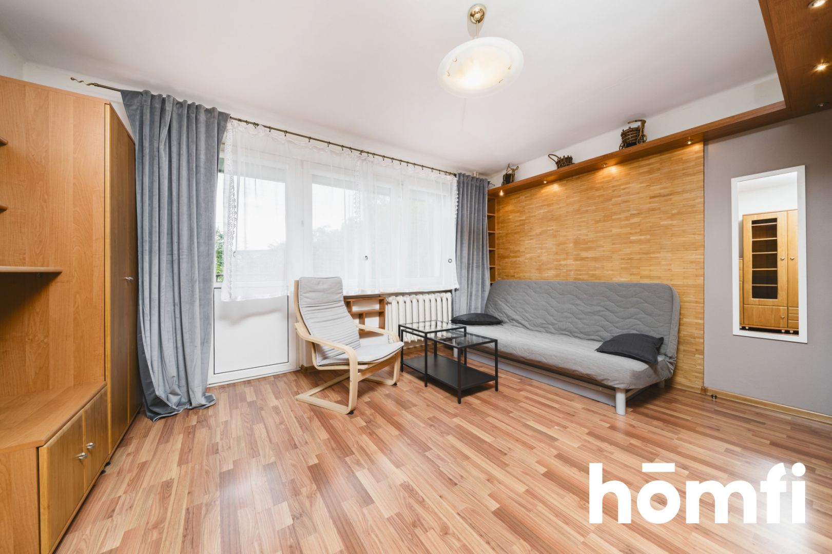 Cozy studio apartment at Kantora street with view over the greenery - Apartment - Rent - Kraków, Śródmieście / Olsza