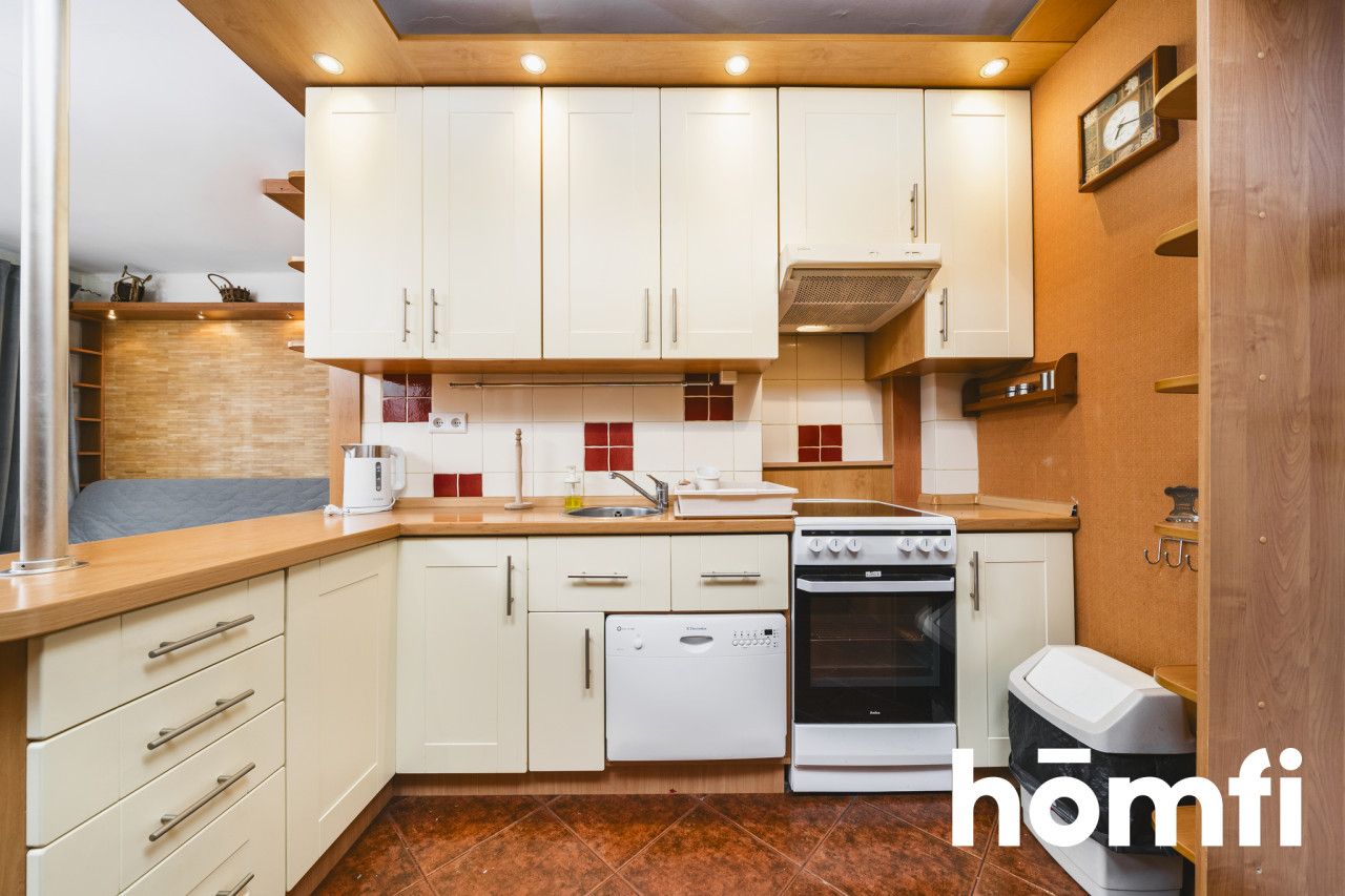 Cozy studio apartment at Kantora street with view over the greenery - Apartment - Rent - Kraków, Śródmieście / Olsza