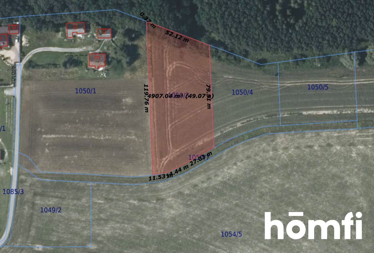 Działka rolna-siedliskowa | 49,18 ar | przy lesie - Działka - Sprzedaż - Wielicki, Niepołomice / Wola Batorska