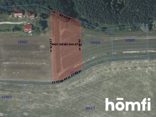 AGRICULTURAL PLOT - HABITATED | 49.18 ARE | NEAR THE FOREST - Ділянка - Продаж - Wielicki, Niepołomice / Wola Batorska