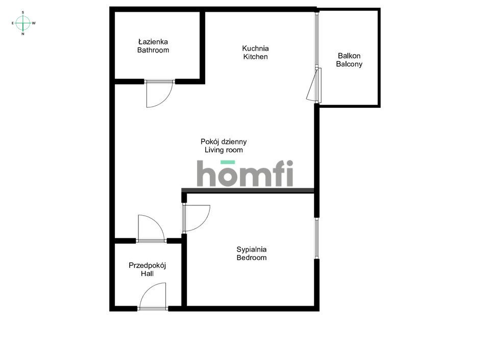 2 pokojowe mieszkanie z widokiem na park - ul. Mieszczańska - Mieszkanie - Wynajem - Wrocław, Śródmieście