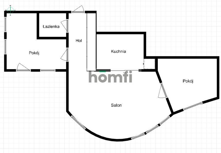3 rooms apartment at Kaszubska street - Квартира - Оренда - Wrocław, Śródmieście