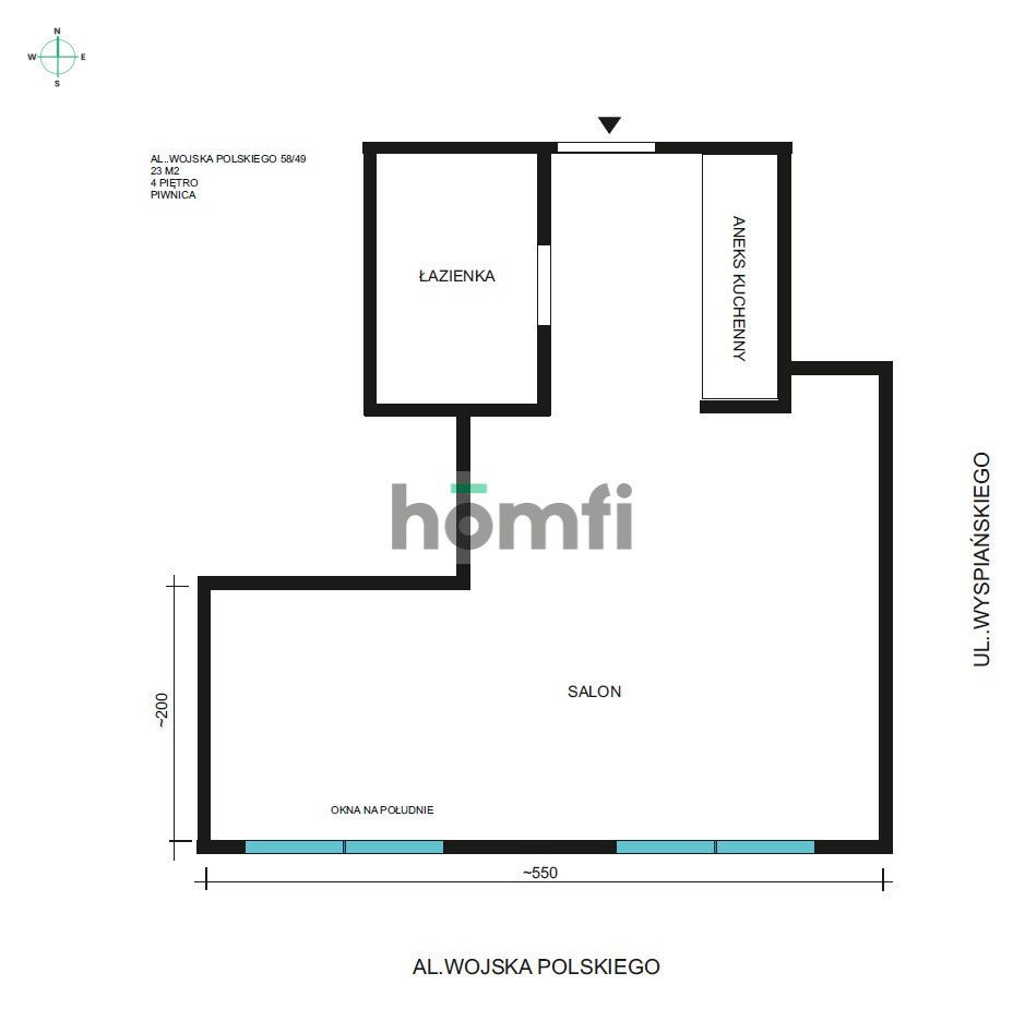 A cozy studio apartment in Żoliborz - Квартира - Продаж - Warszawa, Żoliborz