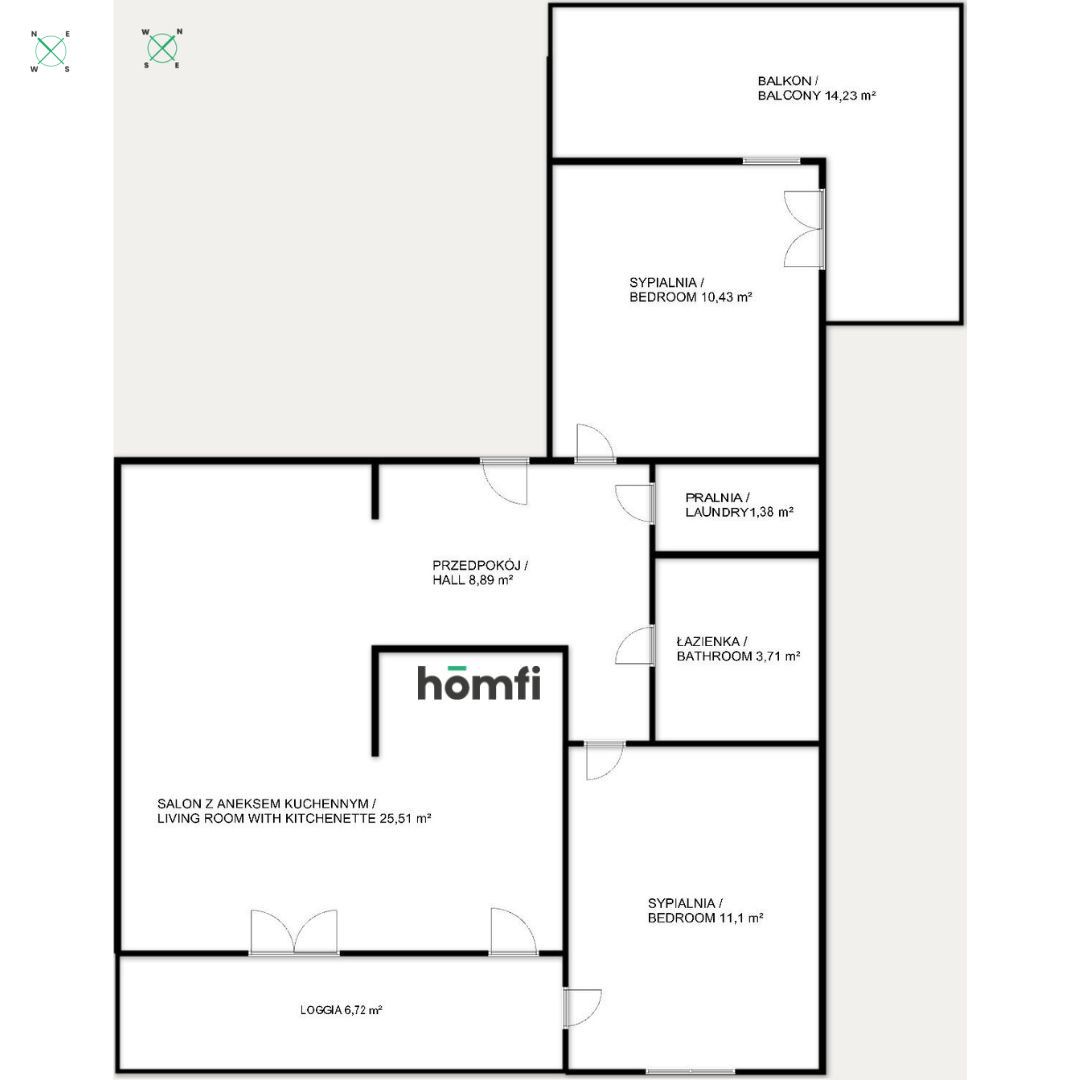 VIEW OF ŻWIROWNIA | 61 m² | 2 AIR CONDITIONERS - Apartment - Sale - Rzeszów, Drabinianka