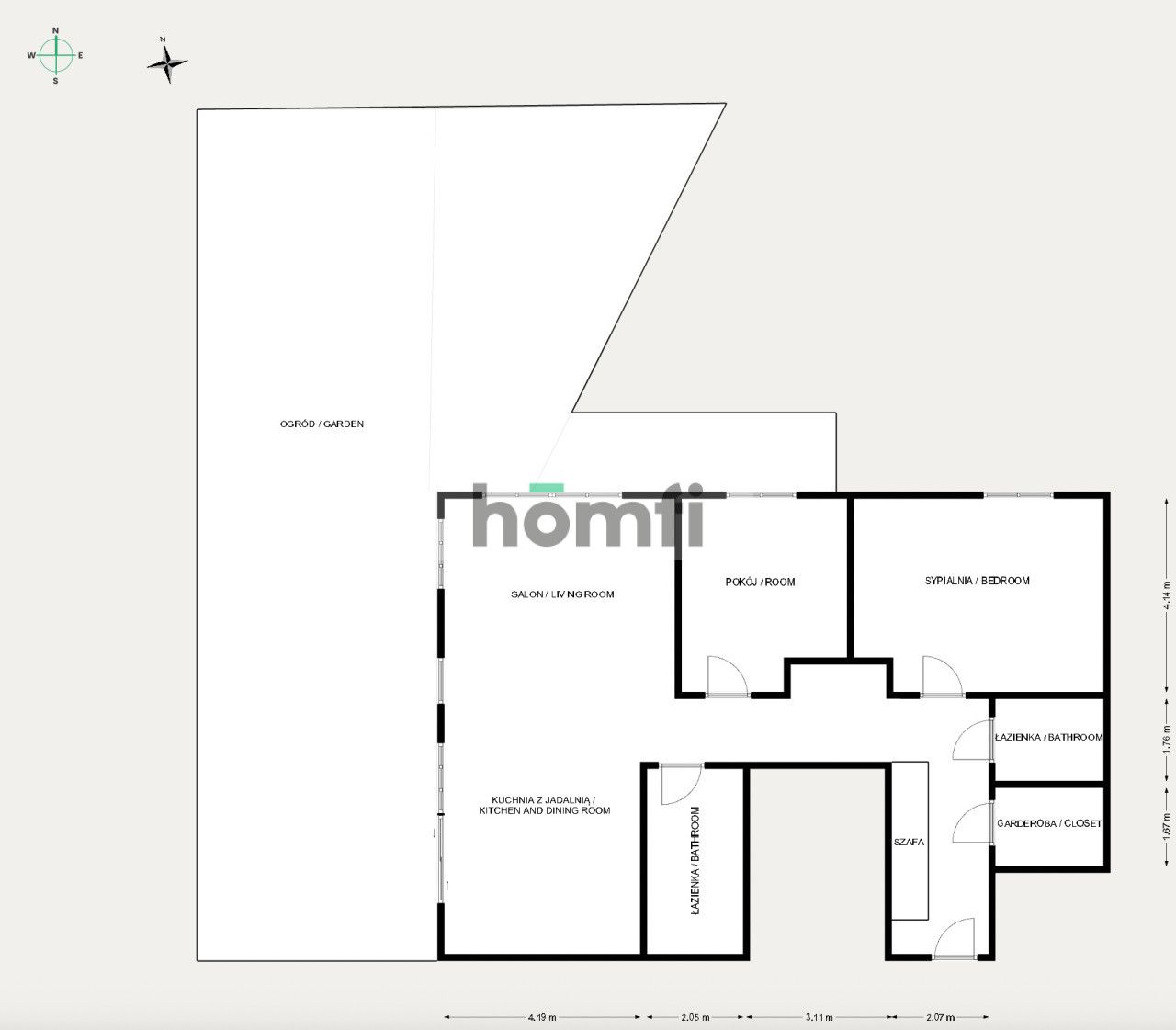 100-SQUARE-METER APARTMENT WITH A GARDEN, BIELSKO-BIAŁA - Квартира - Продаж - Bielsko-Biała, Górne Przedmieście