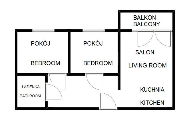 Bochenka 12a, 49m²: nowoczesne 3 pokoje z klimą + parking | Bonarka - Mieszkanie - Wynajem - Kraków, Podgórze / Bonarka