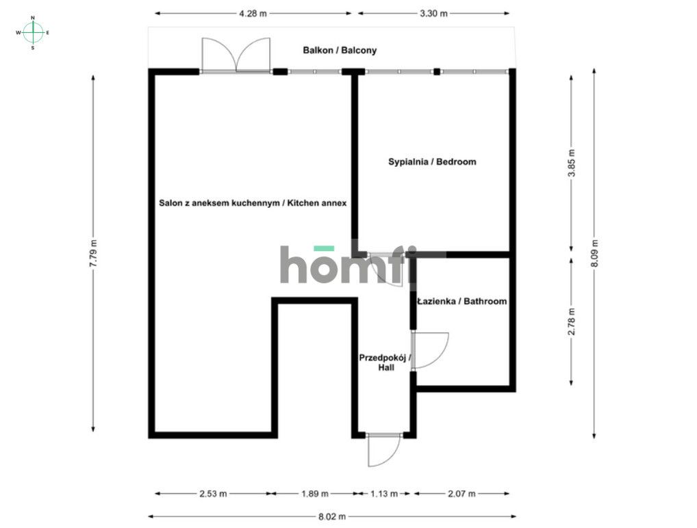 Modern 2 apartment with balcony Katowice - Apartment - Rent - Katowice, Kostuchna