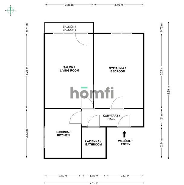 Studio apartment in a great location - Apartment - Sale - Kielce