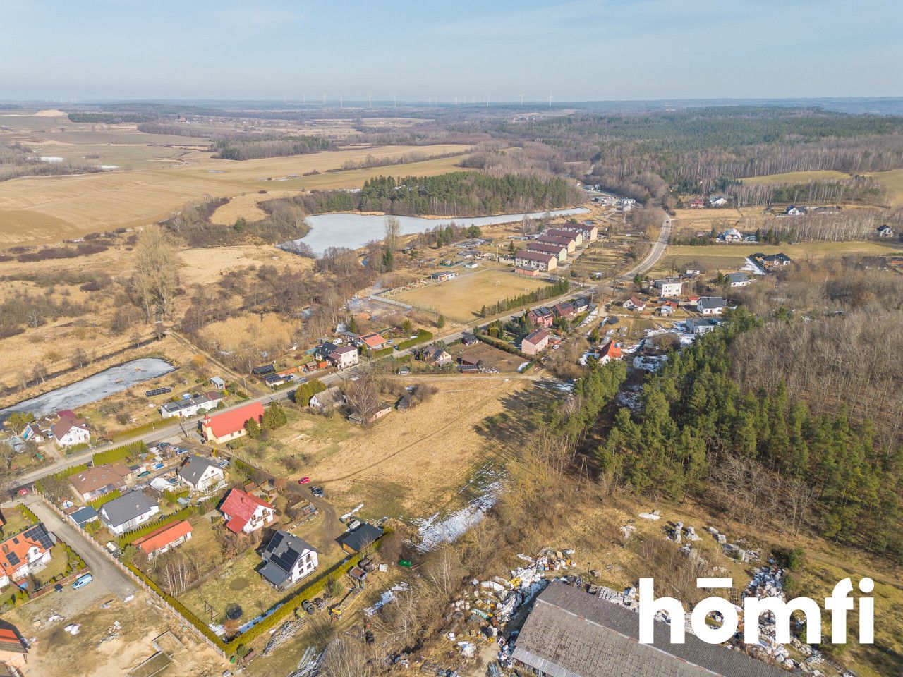 Investment Plot 5,500 m² with Zoning Decision for Semi-Detached Housing - Plot - Sale - Lęborski, Nowa Wieś Lęborska / Kębłowo Nowowiejskie