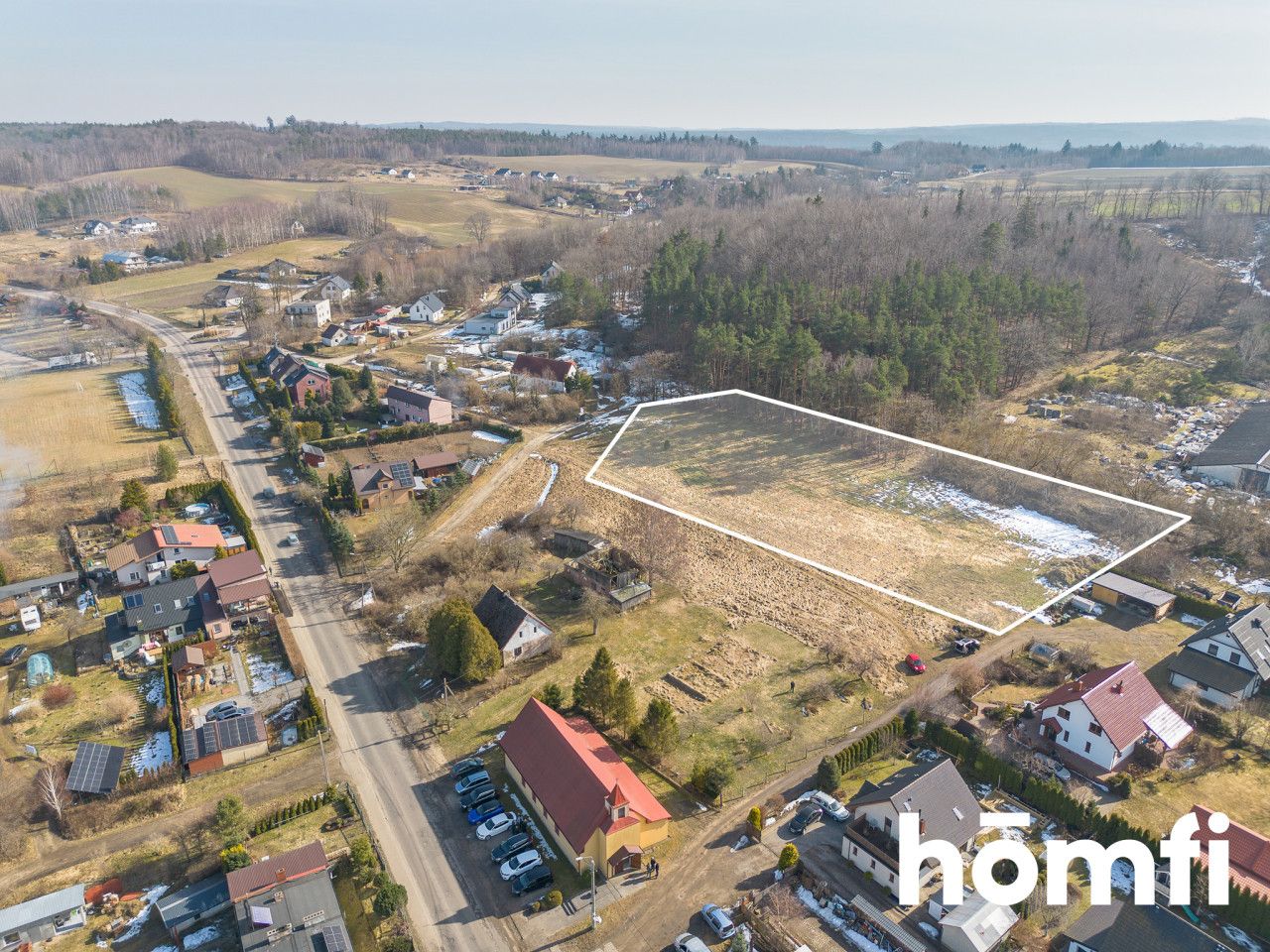 Investment Plot 5,500 m² with Zoning Decision for Semi-Detached Housing - Plot - Sale - Lęborski, Nowa Wieś Lęborska / Kębłowo Nowowiejskie
