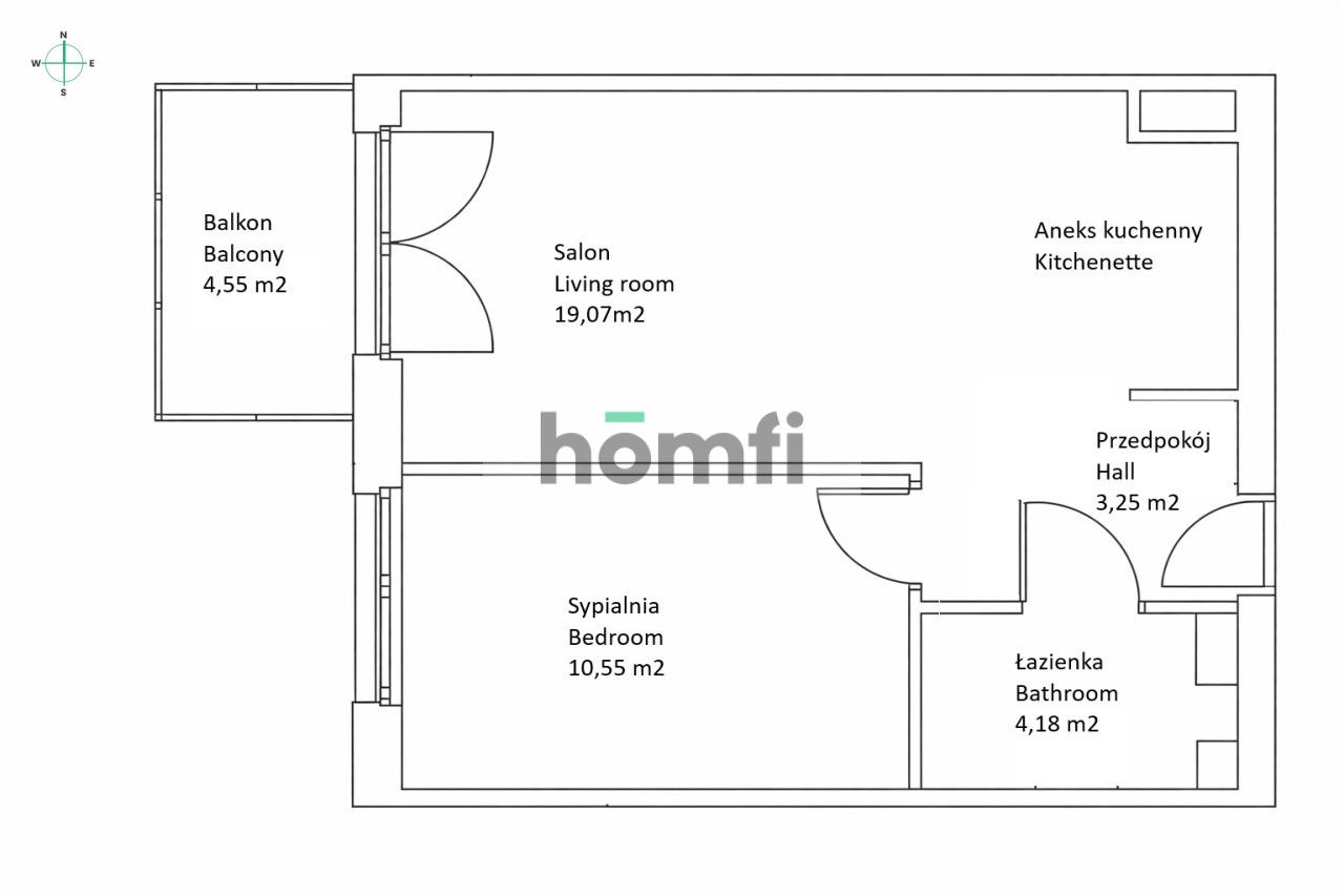2 rooms | 37 m² | first rent | Międzyleska Street! - Квартира - Оренда - Wrocław, Krzyki / Tarnogaj