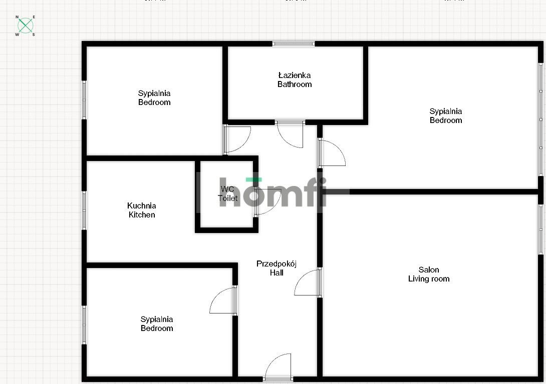4-room apartment at Różanka - Na Polance street - Apartment - Rent - Wrocław, Psie Pole / Różanka