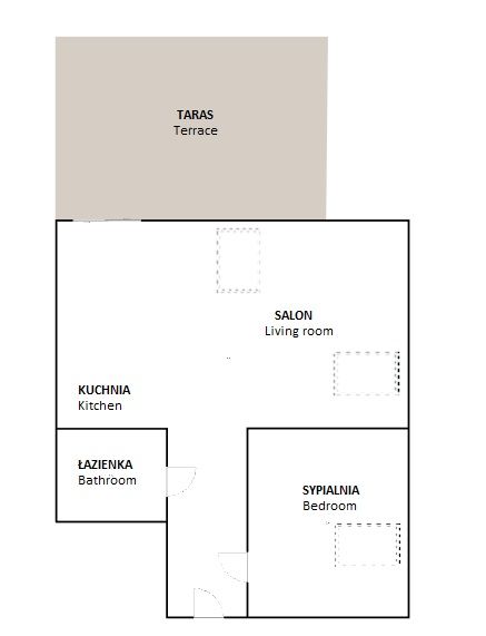 Extrairdinary apartment with tarrace in the Old Town - Apartment - Rent - Kraków, Śródmieście / Stare Miasto
