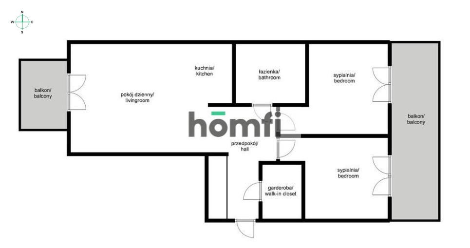 For rent a comfortable 3-room apartment, Bobrzyńskiego, Osiedle Europejskie - Apartment - Rent - Kraków, Ruczaj