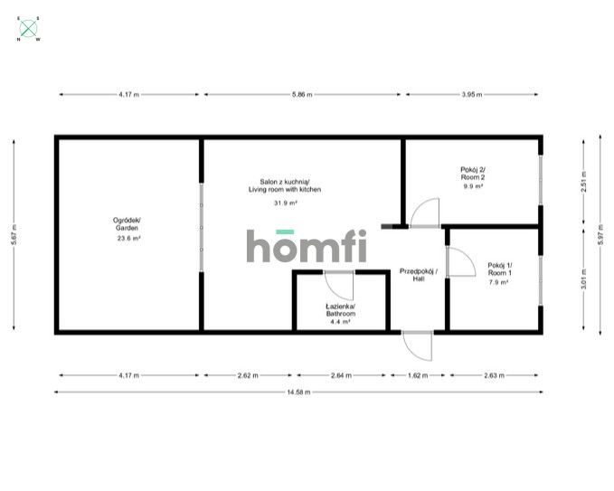 NOWE 58m2 + OGRÓDEK - Mieszkanie - Sprzedaż - Mysłowice, Morgi