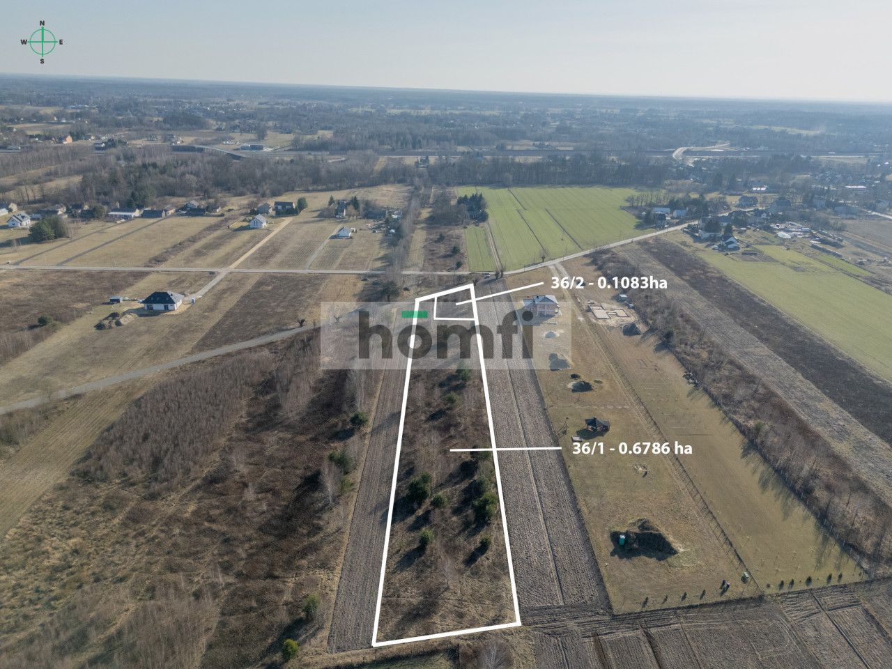 1,083 m² Plot with MNU Development Potential – Żwirówka - Plot - Sale - Miński, Halinów / Żwirówka