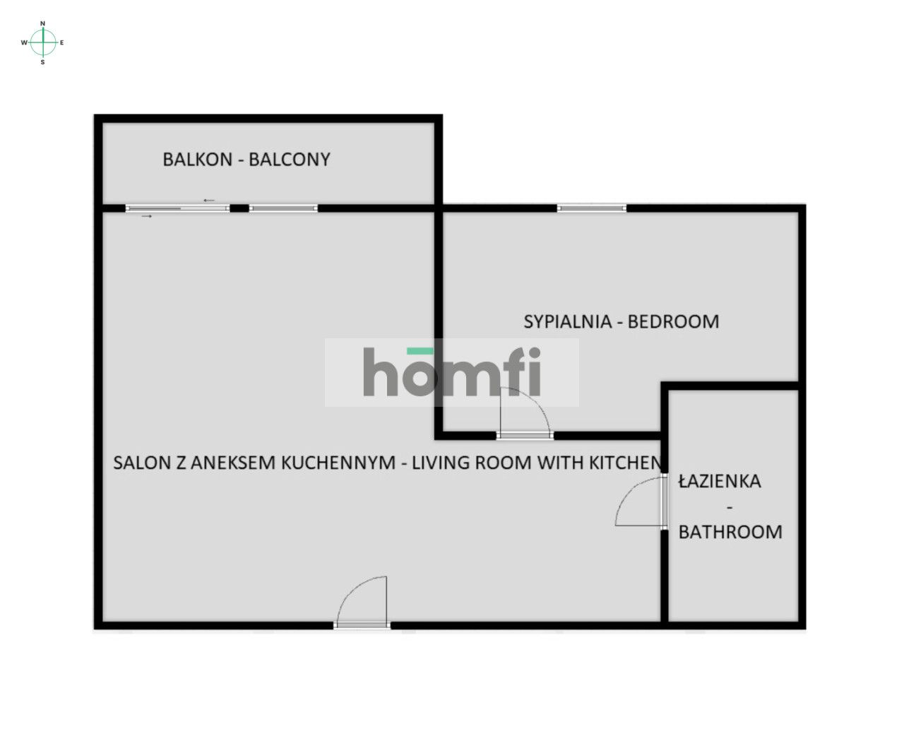 2-ROOM-APARTMENT IN A PERFECT LOCATION - Квартира - Оренда - Tczewski, Tczew