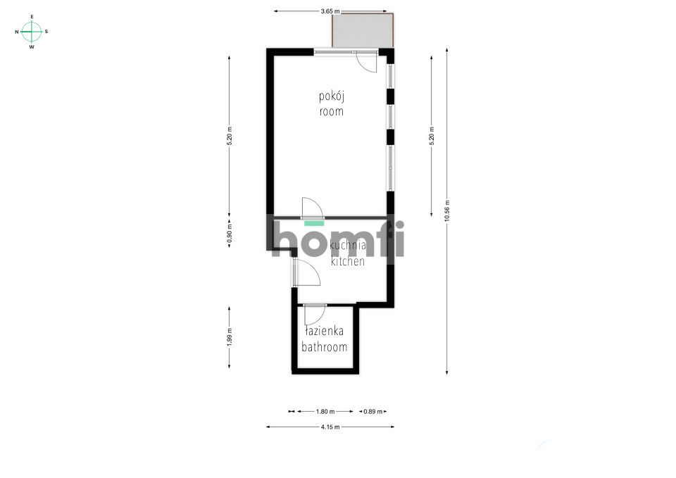 Bright studio with AC and balcony - Apartment - Rent - Warszawa, Bemowo