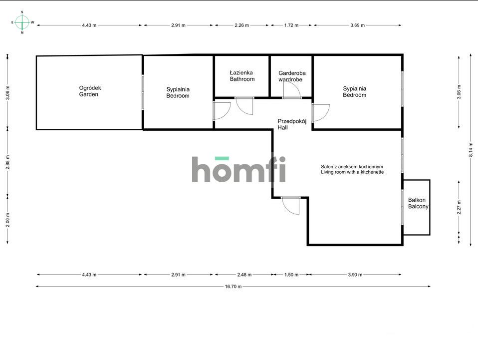 3 rooms apartment with private garden on the perfect apartment complex - Apartment - Sale - Radom, Wacyn