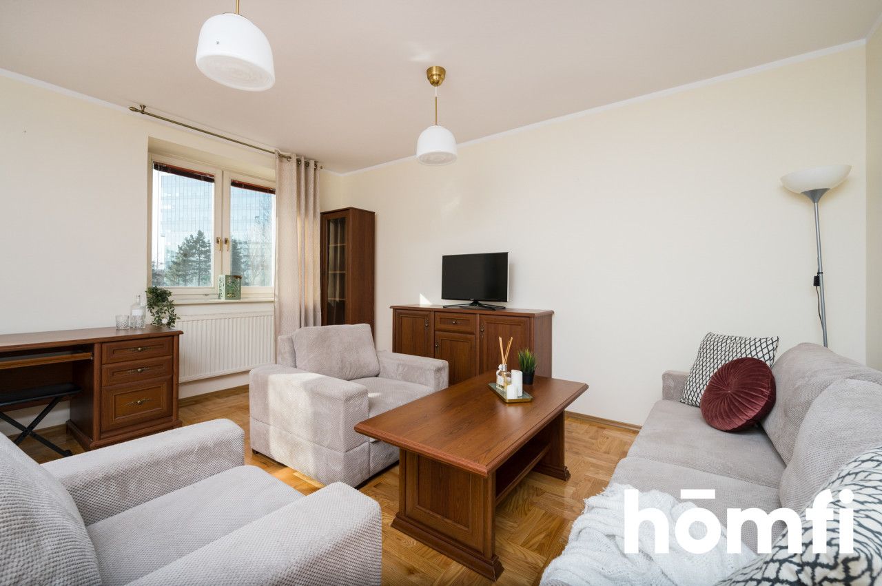 Spacious three-room apartment with a balcony, Grzegórzecka Street - Apartment - Rent - Kraków, Śródmieście / Grzegórzki